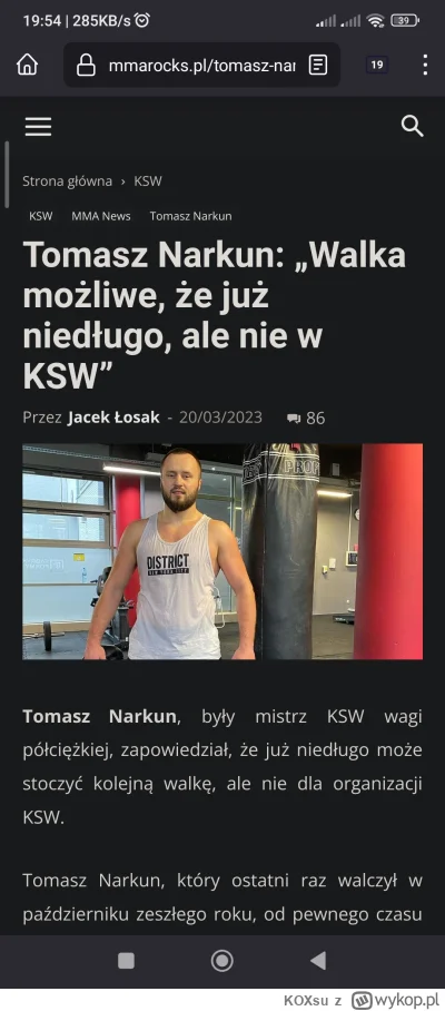 KOXsu - @ArturBinkowski: wampir powiedzial ze zawalczy na gali freakowej 
Narkun powi...