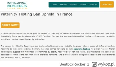 BeatboxRocker - Warto przypomnieć. We Francji testy DNA na ojcostwo są zakazane
#redp...