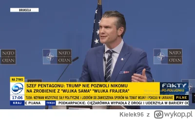 Kielek96 - Dożyliśmy czasów, kiedy sekretarz obrony USA wypowiada sie jak żul spod bu...