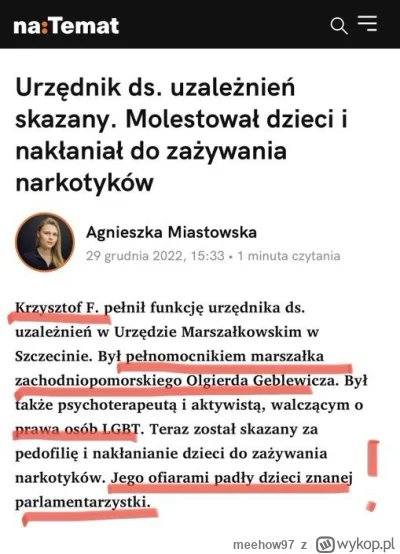 meehow97 - Informacja o ofierze pedofila z PO była już w publicznych mediach w zeszły...