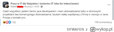 DFWAFDS - pytanie do #programista15k 
Jak można zostać senior developerem siedząc w d...