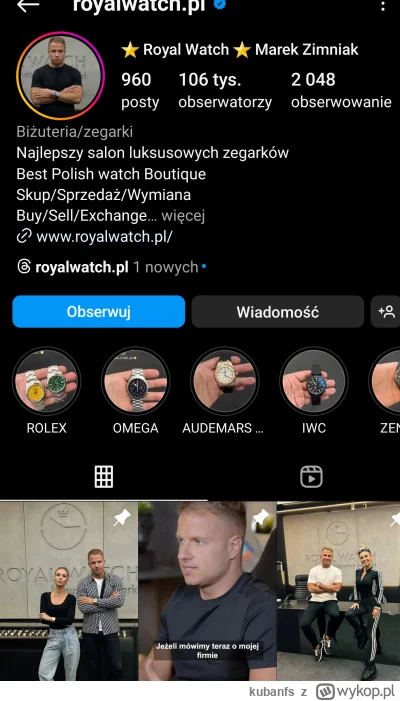kubanfs - #famemma co powiecie na temat tego royalwatch gosciu sprzedaje zegarki z ba...