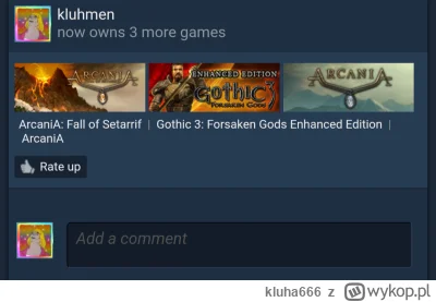 kluha666 - Kupiłem sobie kolejne gry w które nigdy nie zagram. 
#gry #gothic #steam #...