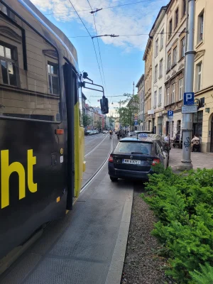 ProfesorP1ZDAN - Widziałem już w Krakowie wiele źle zaparkowanych aut, ale ten przypa...