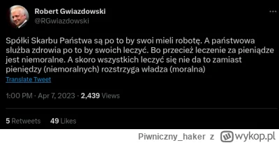 P.....r - Odnośnie ostatnich wiadomości o mężu marszałek Witek. 
#libertarianizm #bek...