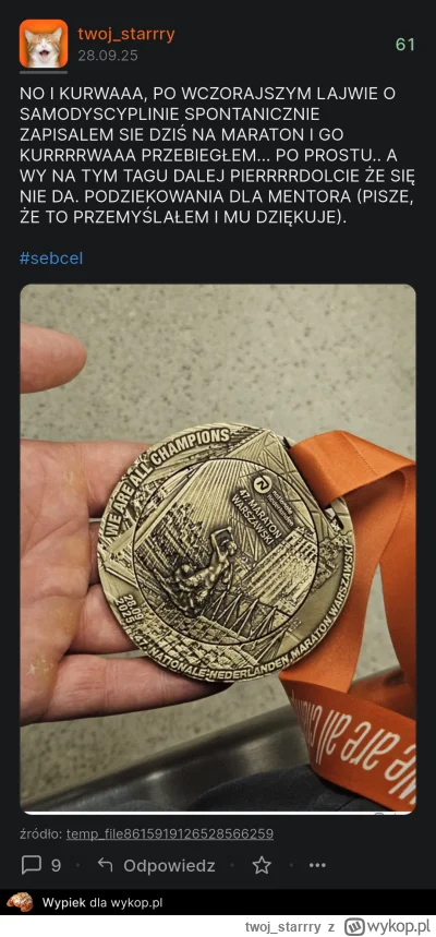 twoj_starrry - @szaldr wydaje się, że jesteś po prostu hejterkiem publicznym. Ja insp...