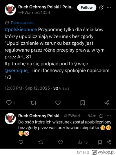 Qmal - Kolejne pozwy już się grzeją. 
#polskieonuce