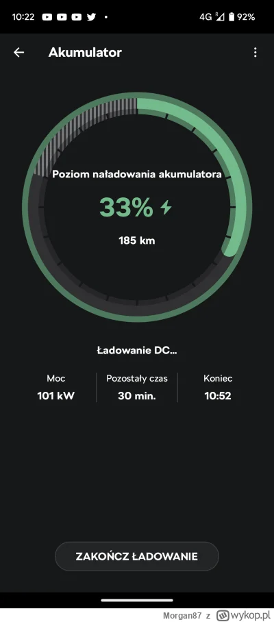 Morgan87 - @davidero69 no 35 minut ładowania dla zasięgu 400km 
chyba że jeździsz Tes...