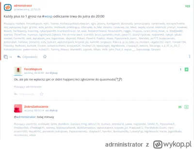 adrninistrator - Wrzucam jeszcze screenshota z tamtego wpisu, bo @ZiobroZaskoczenia c...