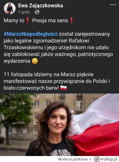 ModeracjazKlanu - Ewcia uratowała marsz. DZIĘKUJEMY! 

#bekazprawakow 
#konfederacja ...