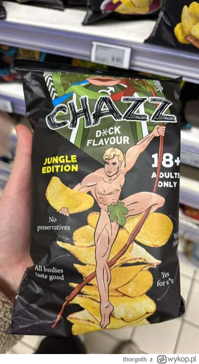 thorgoth - "Aromat naturalny"
Przepraszam ale k---a co?

#czipsy #heheszki