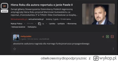 oliwkowemydlopodprysznic - >Tylko skończony faszysta lub osoba ciężko zaburzona może ...