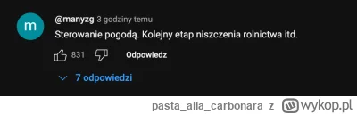 pastaallacarbonara - Gosciu zaczyna o smugach kondensacyjnych, co niby zrzucane sa z ...