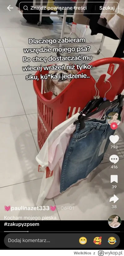 WielkiNos - Kto chętny na skorzystanie z takiego wózeczka sklepowego w odzieżowym, po...