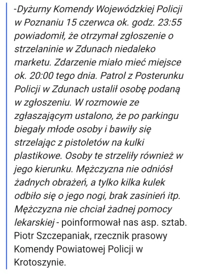 JBFC - Z ZABAWKOWEGO PISTOLETU NA KULKI XDD Czytacie w ogóle te artykuły? Nie z broni...