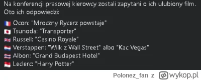 Polonez_fan - Zapraszamy klekle na tag?
#f1 #harrypotter