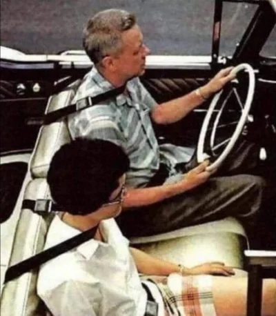 ntdc - Koncepcyjne pasy bezpieczeństwa w 1960 roku.

#ciekawostki #motoryzacja #hehes...