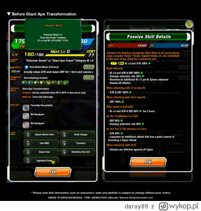 daray89 - Sayian Saga LR eza
1) Str Kaioken Goku
#dokkanbattle