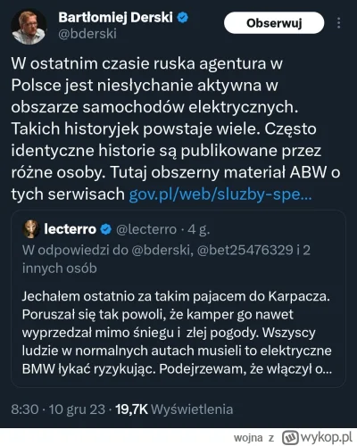 wojna - Więc mówicie, że jeśli krytykuje się auta elektryczne, to jest się ruskim age...