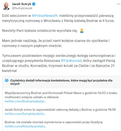 Tommy__ - Sutryk zapomniał, że na twitterze można dodać informacje kontekstowe do fak...