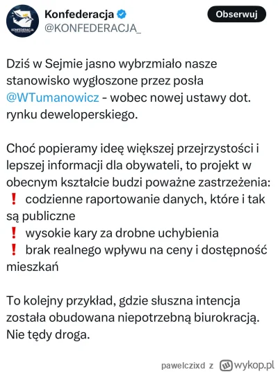 pawelczixd - Obrzydliwa, prodeweloperska partia. Pamiętajcie o tym w maju.

#kredythi...