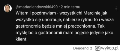 Deadend - #raportzpanstwasrodka #codziennymarianlandowski
Będzie dokładnie odwrotnie,...