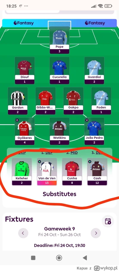 Kapue - Przegrałem grę wyrzucając usuwając Hallanda na początku sezonu to jeszcze tak...