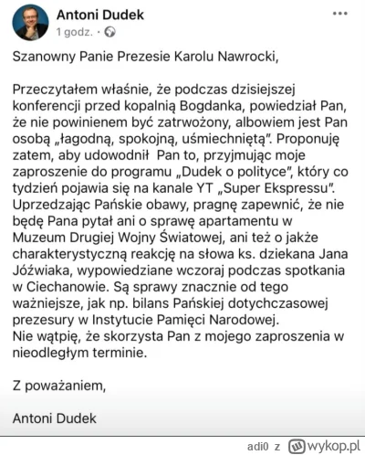 adi0 - Czy bokser podejmie rękawice?

#bekazpisu #bekazprawakow #nawrocki #polityka #...