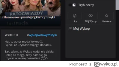 Promozet1 - #wykopwnowymstylu

Czesc, jak to wylaczyc? W sensie ten panel ze stylem n...