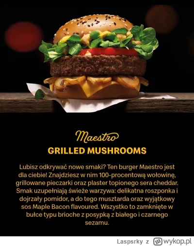 Laspsrky - Niby nowość ale nie zachęca :( pieczarki są dobre ale na pizzy, gdyby nie ...