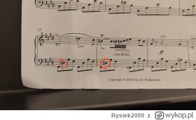 Rysiek2000 - Dlaczego w drugim takcie jest krzyżyk przy D? Skoro jest na kluczu wioli...