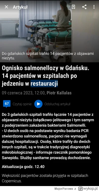 MajorParowa - @Luciferrrro: może wiesz co to za miejscówka w Gdańsku, bo w artykule n...
