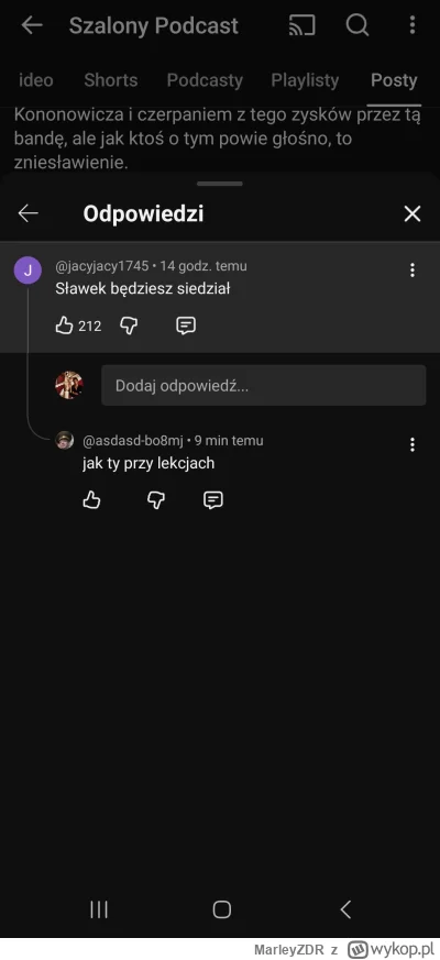 MarleyZDR - Nasz menelofil wstał i przegląda komentarze i w benzoszale cały czas ma j...