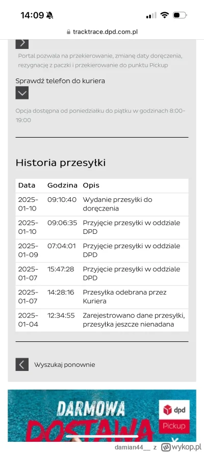 damian44__ - Czy to normalne, że #dpd tak długo wiezie paczkę? Ileż można czekać…