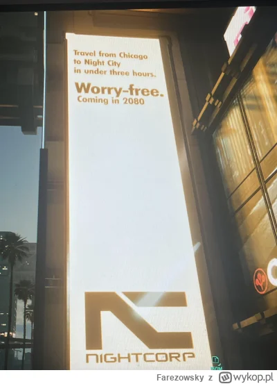 Farezowsky - Chicago? 2080 rok? Nightcorp?

Ciekawe, ciekawe - zwłaszcza, że na pewno...