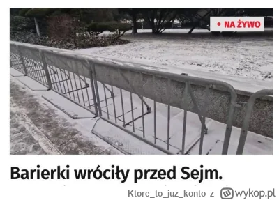 K.....o - Honk honk. Sejm bez barier jednak z barierami XD

#bekazlewactwa #sejm #bek...