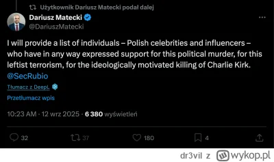 dr3vil - Nie mam żadnych wątpliwości, że ten osobnik w czasie okupacji Polski kapował...