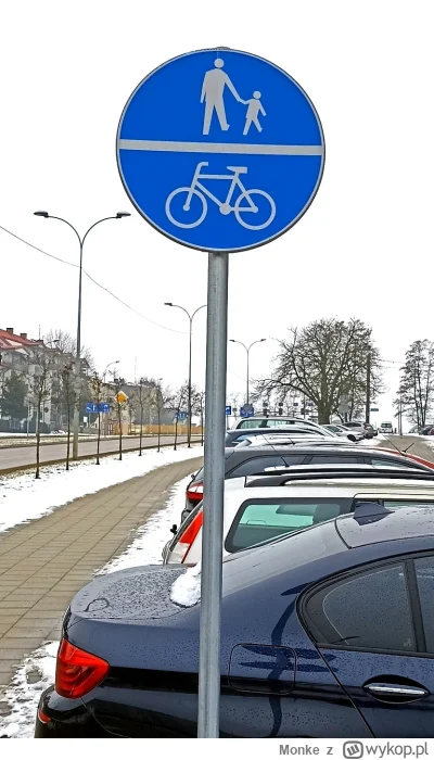 Monke - @Nowystaryziel: Rowerzyści mogą poruszać się po drodze pieszo rowerowej, któr...