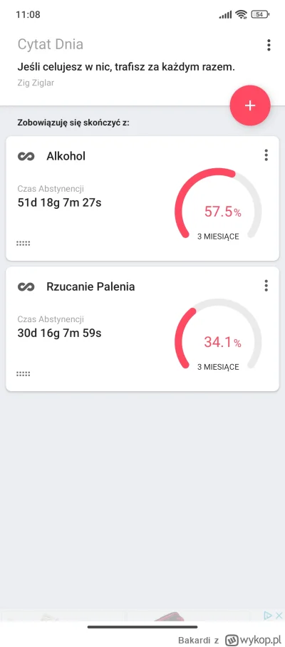 Bakardi - Miesiąc bez nikotyny a nadal organizm się domaga, mam nadzieję że dam radę ...