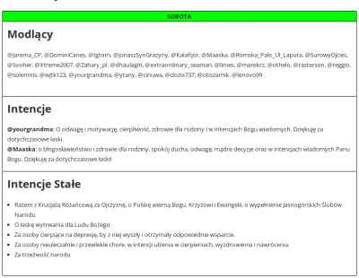 yourgrandma - @JaremaCP, @DominiCanes, @Igtorn, @JonaszSynGrazyny, @Kalafijor, @Maask...