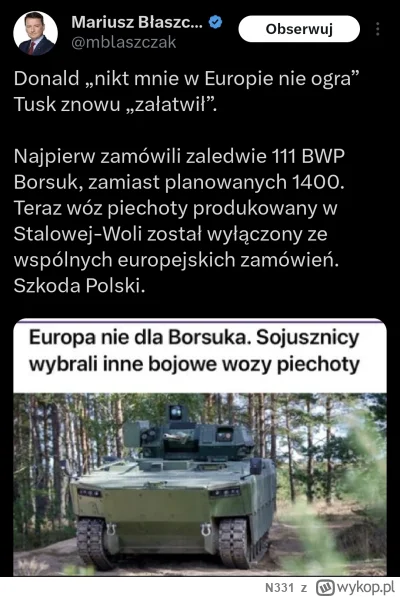 N331 - Błaszczak znów manipuluje i kłamie. Ale jak poprzednio. TVN, TVP czy inny Onet...