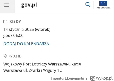 I.....a - Na Okęciu czyli pewnie jakaś gadka o kontynuowaniu CPK i przekazaniu pienię...