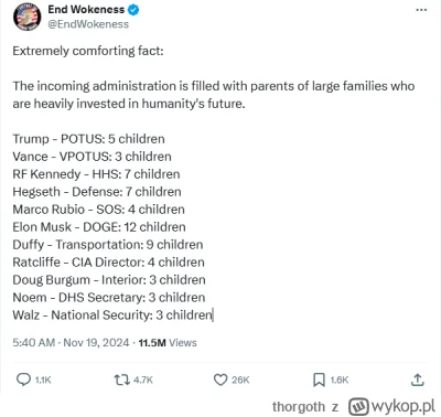 thorgoth - To jest fascynujące. Światowa prawica szczyci się że nowa administracja Tr...