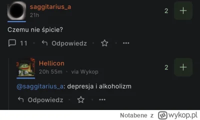 Notabene - @Hellicon Idź wolno wariacik, mógłbym z tobą pocisnąć po spodu, ale leżące...