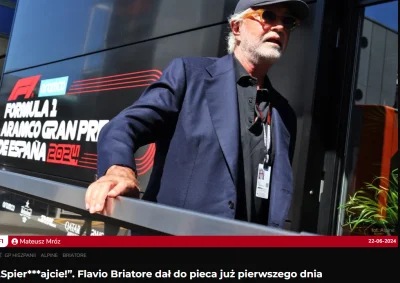 kizalfon - Flavio Briatore ostro o antypowrutowcach

#f1 #kubica #powrutcontent