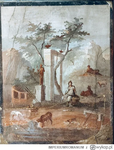 IMPERIUMROMANUM - Rzymski fresk ukazujący młodzieńca i bydło

Rzymski fresk ukazujący...