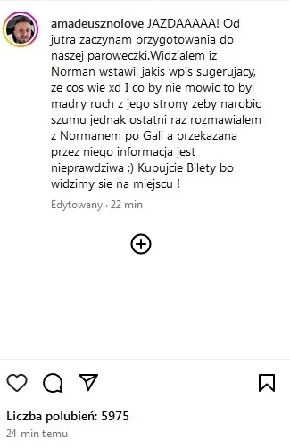 alljanuszx - @MarcinE45: przypuszczam,że Norman też zwalaczy na Clout, z kimś innym a...