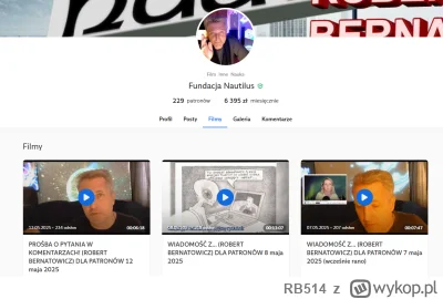 RB514 - #bernatowicz Kapitan nadaje teraz na Patronite. Ale od paru dni nie można zob...