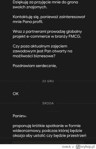 UnitrA - Ciągle dostaję takie wiadomości. Powie mi ktoś o co chodzi? 
Nie mam ochoty ...