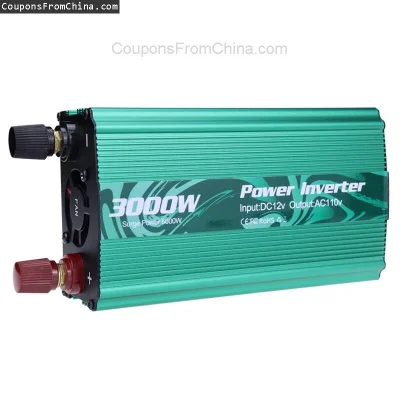 n____S - ❗ 3000W Power Inverter DC 12V/24V To AC 110V/220V
〽️ Cena: 29.99 USD (dotąd ...